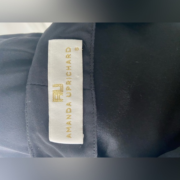 AMANDA UPRICHARD Brody Black Sleeveless V-Neck Sleeveless Designer Dress - Picture 5 of 9